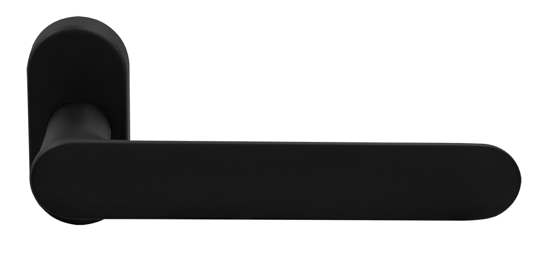 Ручка оконная LE BOAT W1 NERO-ST на прямоугольной розетке, цвет черный soft-touch, латунь фото morelli Санкт-Петербург