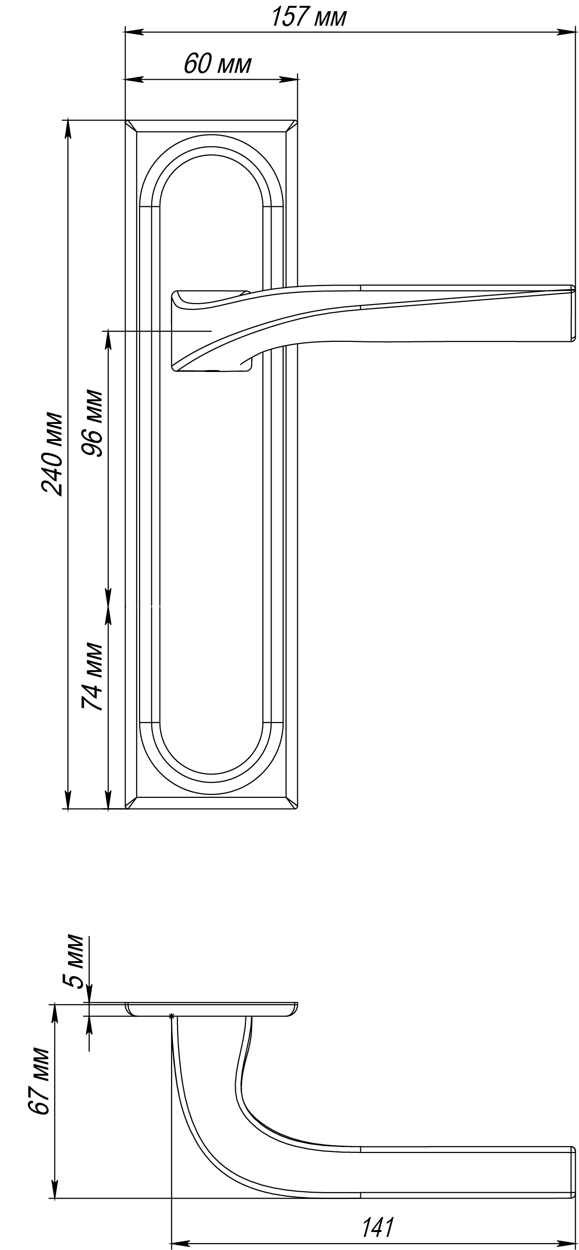 Ручка дверная WD CONCERT HALL PLS SSW на планке, цвет Стокгольмский снегопад/Stockholm Snowfall фото фурнитура Санкт-Петербург