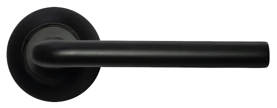 КОЛОННА, ручка дверная MH-03 BL, цвет - черный фото купить в СПб
