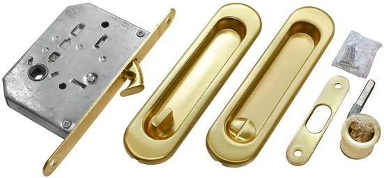 MHS150 WC SG, комплект для раздвижных дверей, цвет - мат.золото фото купить Санкт-Петербург