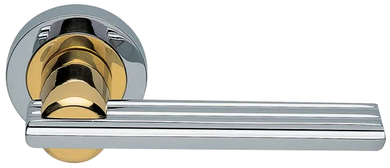ORCHIDEA R2 COT, ручка дверная, цвет - глянцевый хром/золото фото купить Санкт-Петербург
