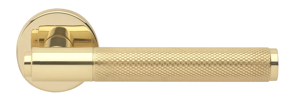 BRIDGE R6 OTL, ручка дверная с усиленной розеткой, цвет -  золото фото купить Санкт-Петербург