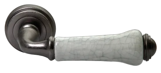 UMBERTO, ручка дверная MH-41-CLASSIC OMS/GR, цвет - старое мат.серебро/серый фото купить Санкт-Петербург