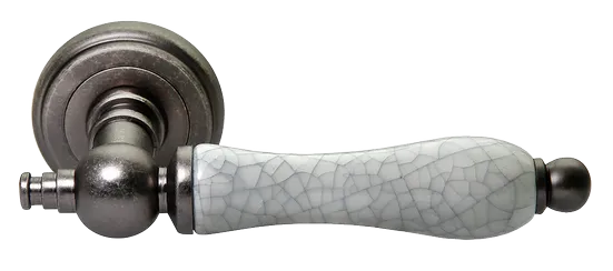 MART, ручка дверная MH-42-CLASSIC OMS/GR, цвет - старое мат.серебро/серый фото купить Санкт-Петербург