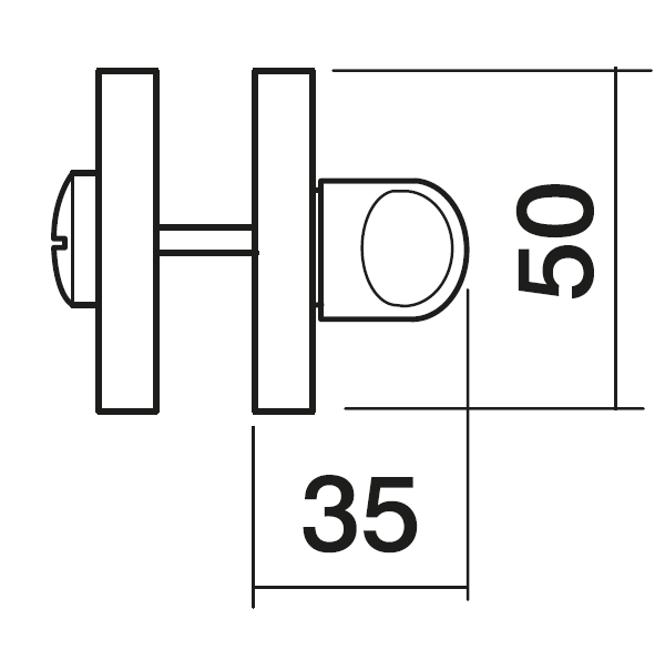 LUX-WC-R3 OBR, завертка сантехническая, цвет - кофе фото купить в СПб