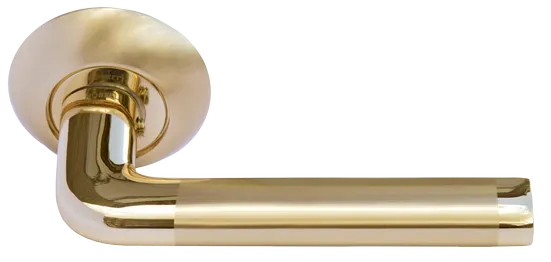 КОЛОННА, ручка дверная MH-03 SG/GP, цвет - мат.золото/золото фото купить Санкт-Петербург