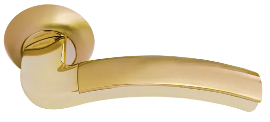 ПАЛАЦЦО, ручка дверная MH-02 SG/GP, цвет - мат.золото/золото фото купить Санкт-Петербург