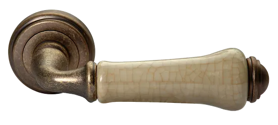UMBERTO, ручка дверная MH-41-CLASSIC OMB/CH, цвет-старая мат.бронза/шампань фото купить Санкт-Петербург