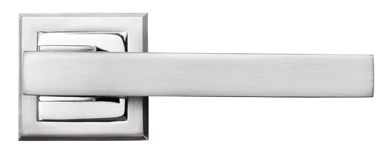 PIQUADRO, ручка дверная MH-37 SC/CP-S, на квадратной накладке, цвет - мат.хром/хром фото купить в СПб