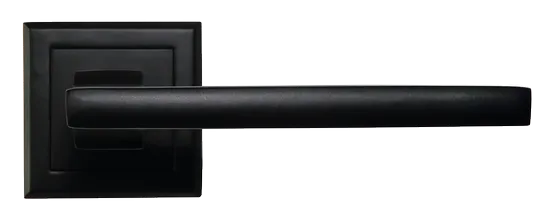 PANTS, ручка дверная на квадратной накладке MH-35 BL-S, цвет - черный фото купить в СПб
