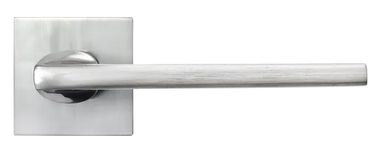 KAFFEE, ручка дверная на квадратной накладке MH-50-S6 SC, цвет - матовый хром фото купить в СПб