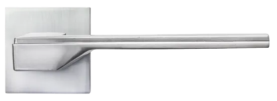 PIERRES, ручка дверная на квадратной накладке MH-49-S6 SC, цвет - матовый хром фото купить в СПб