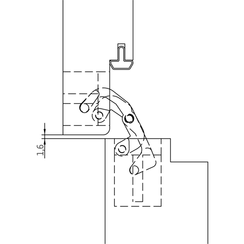 HH-19 B, скрытая петля, цвет - черный фотомореллиСанкт-Петербург