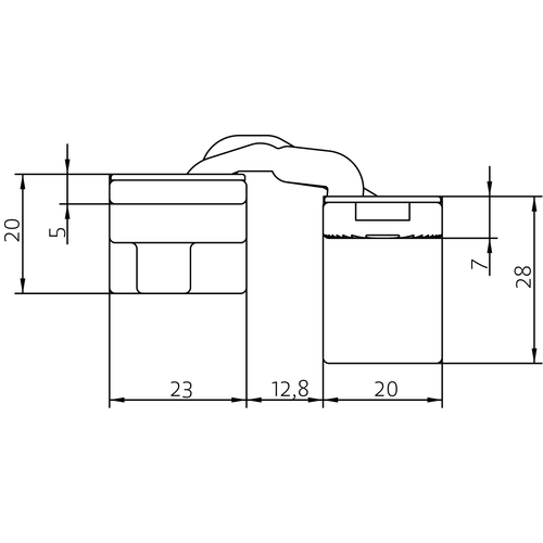 HH-19 B, скрытая петля, цвет - черный фото morelli Санкт-Петербург