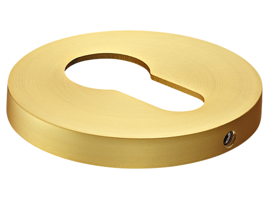 Накладка на ключевой цилиндр, на круглой розетке 6 мм, MH-KH-R6 MSG,  цвет - мат. сатинированное золото фото купить Санкт-Петербург