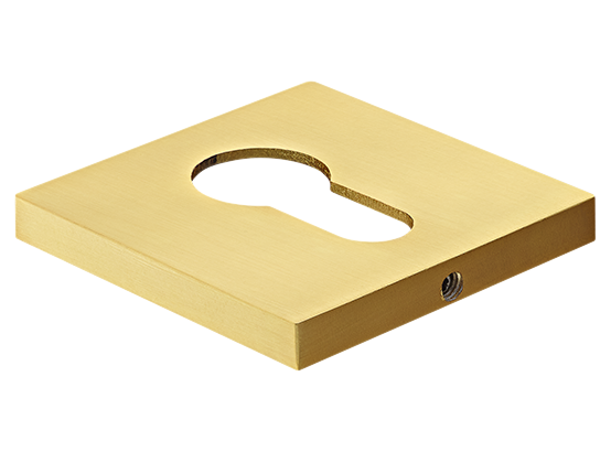 Накладка на ключевой цилиндр, на квадратной розетке 6 мм, MH-KH-S6 MSG, цвет - мат. сатинированное золото фото купить Санкт-Петербург