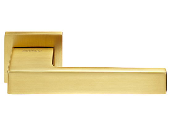 LOT ручка дверная на квадратной розетке 6 мм MH-56-S6 MSG, цвет - мат.сатинированное золото фото купить Санкт-Петербург